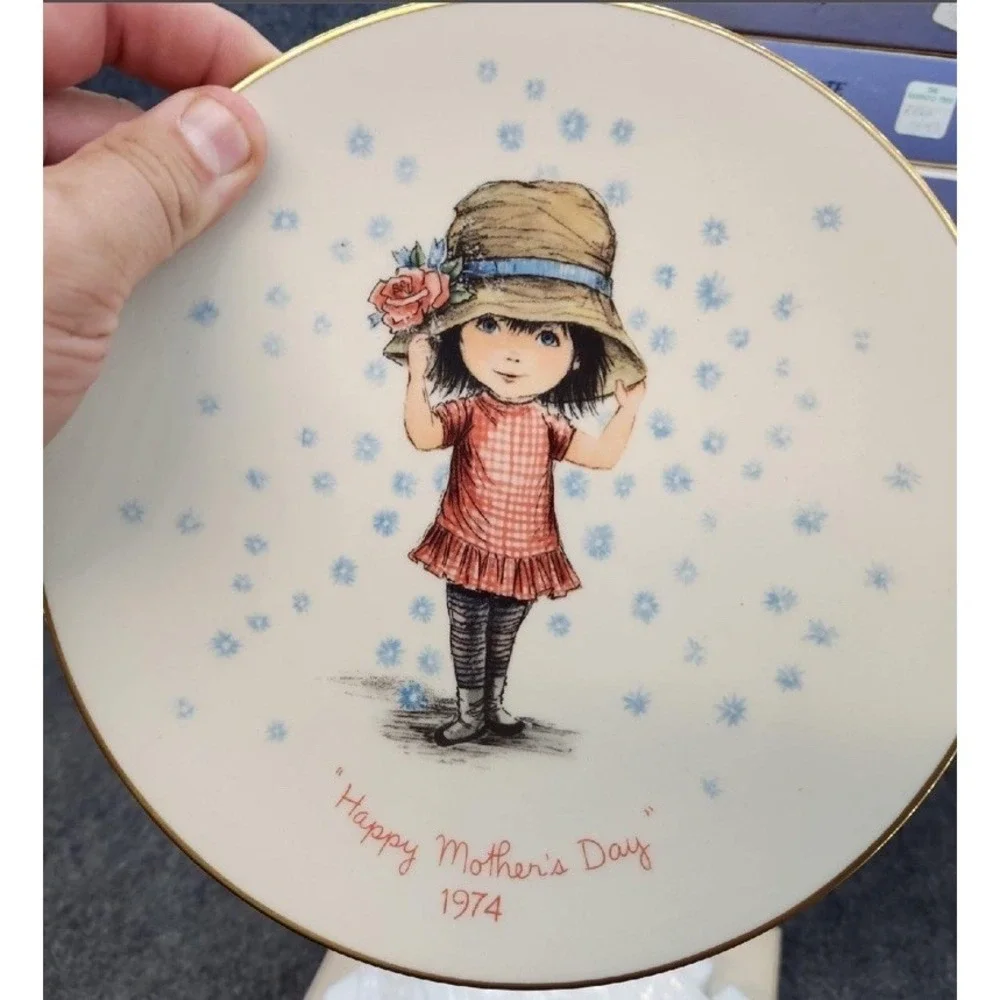 VTG NOS 1974 Gorham Moppets Mothers Day Collector Plate 8.5 